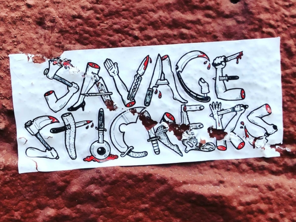 Savage Stickers – Eggshell